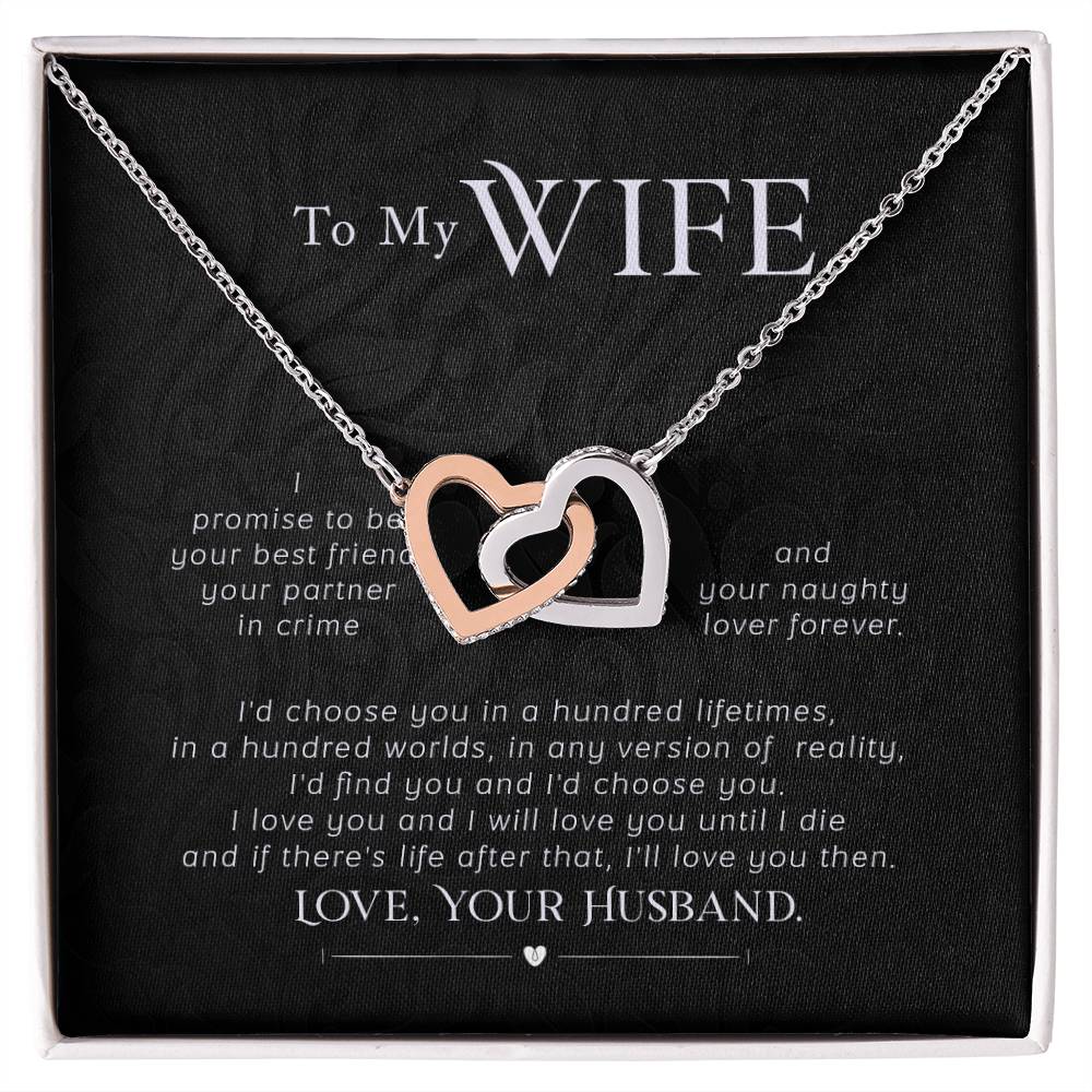To my wife- I promise